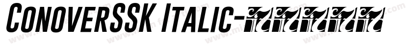 ConoverSSK Italic字体转换